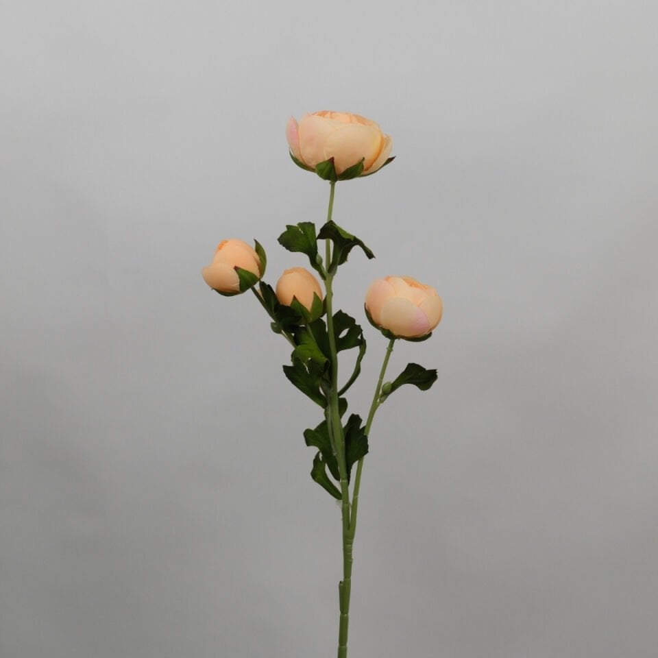 Yapay Uzun Dal 4lü Gül 63 cm Somon