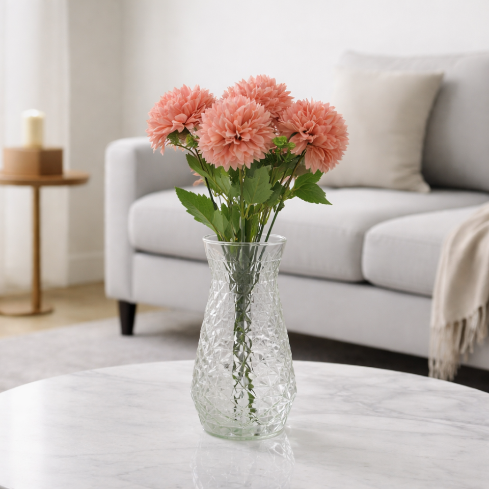 Yapay Pinnata Yıldız Çiçeği 42 cm Pembe