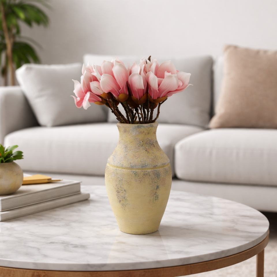 Yapay Lüx Eva Manolya Buketi 30 cm Pembe