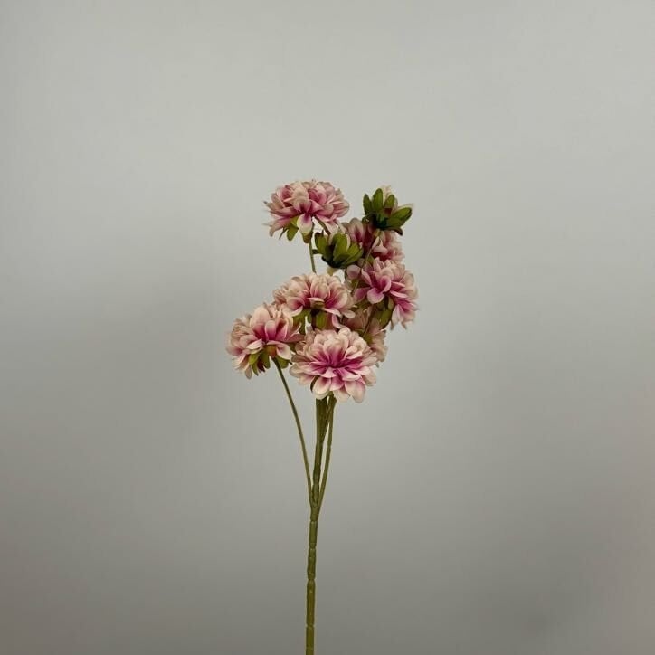 Yapay 9lu Kasımpatı Dalı 45 cm Pembe