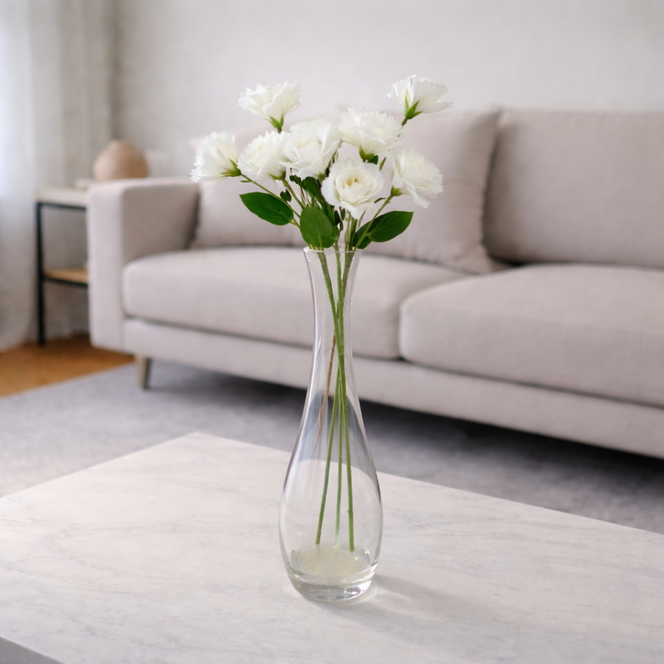 Yapay Premium Lisyantus Dalı 70 cm Beyaz