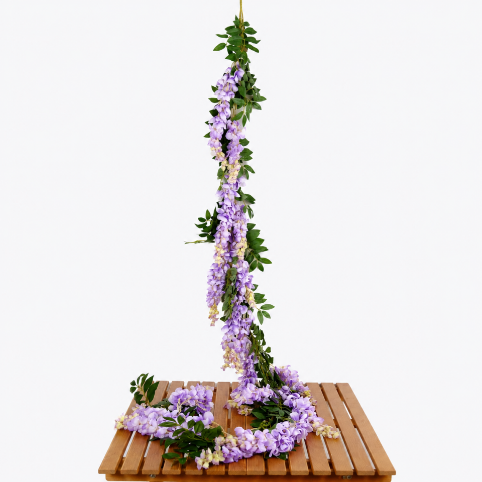 Yapay Sümbül Sarmaşık 2 Metre – 17 Çiçekli - Lila