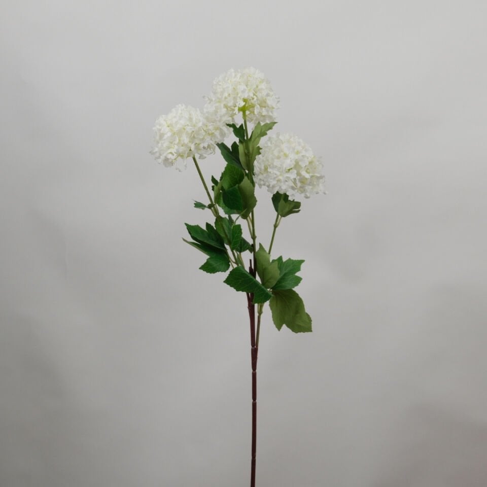 Yapay Lüx Uzun Dal Saçaklı Mine Çiçeği 65 cm Beyaz