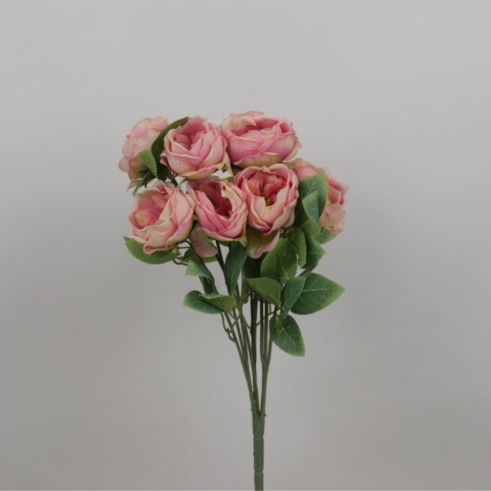Yapay Çiçek 10 Dallı Catalina Rose 45 cm Pembe