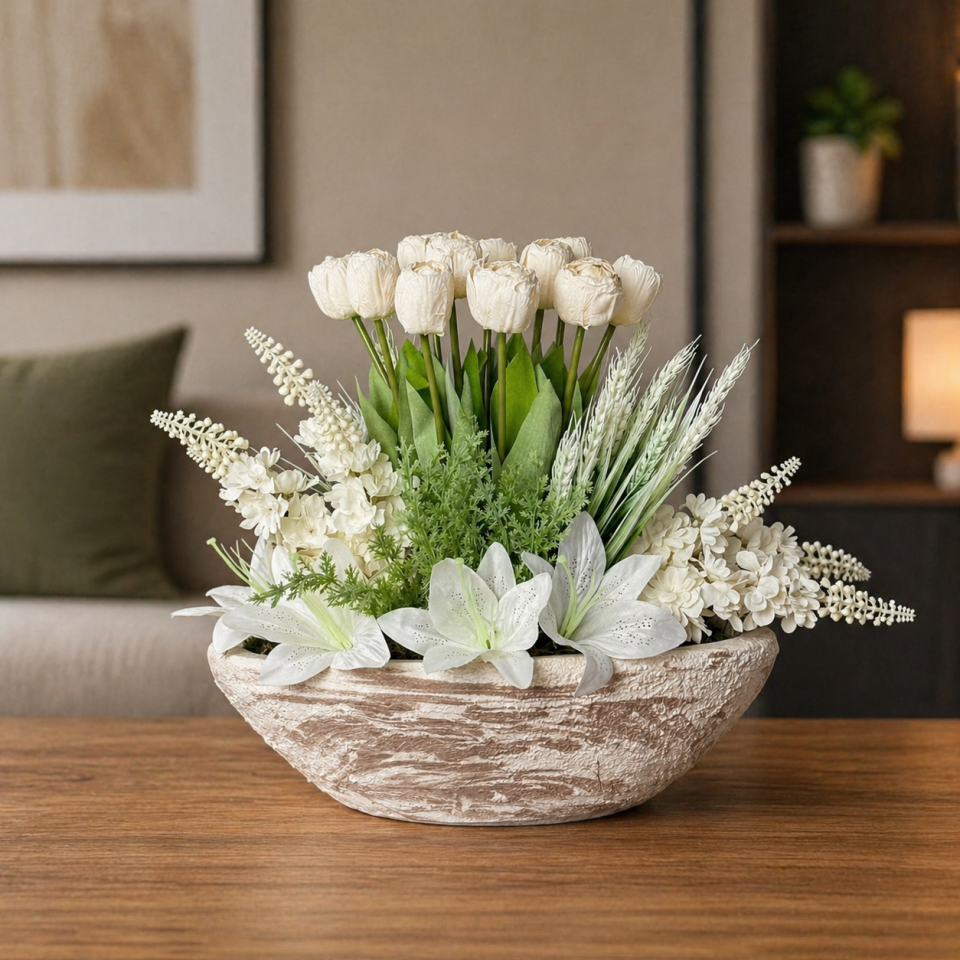 Ivory Tulips