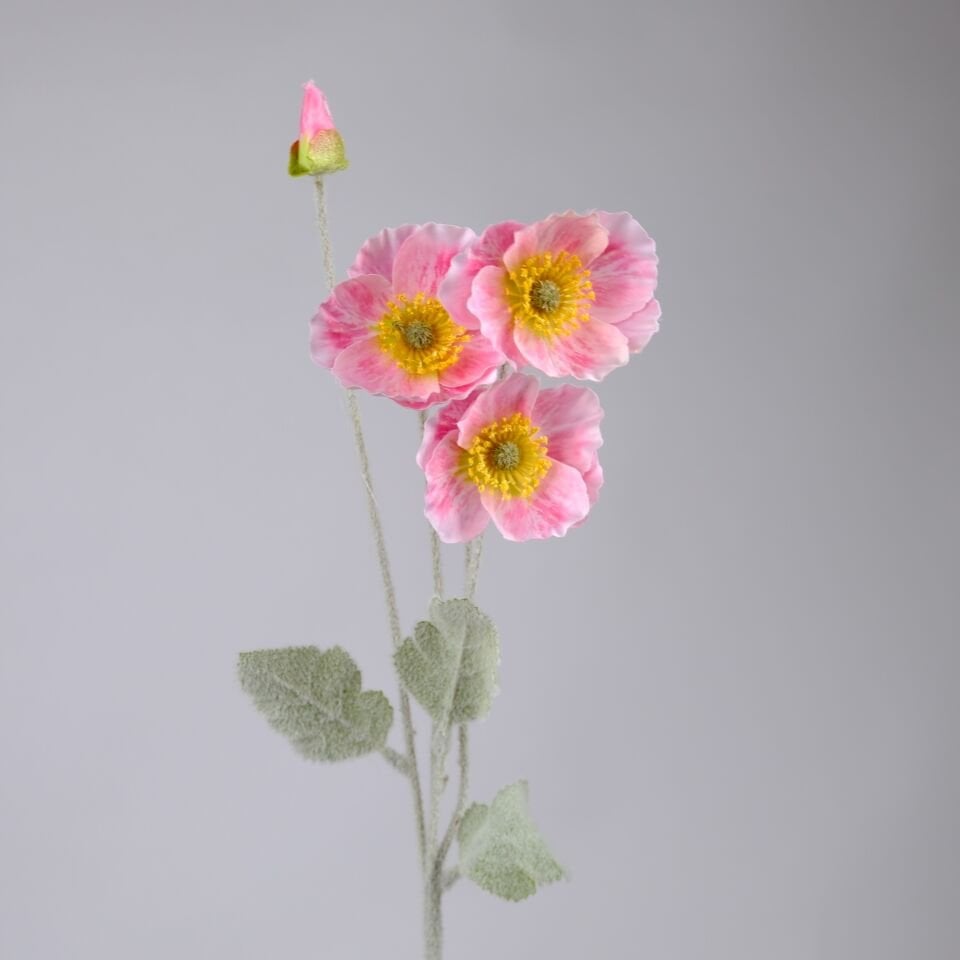 Yapay Premıum 3lü Gelincik Pudra Pembe