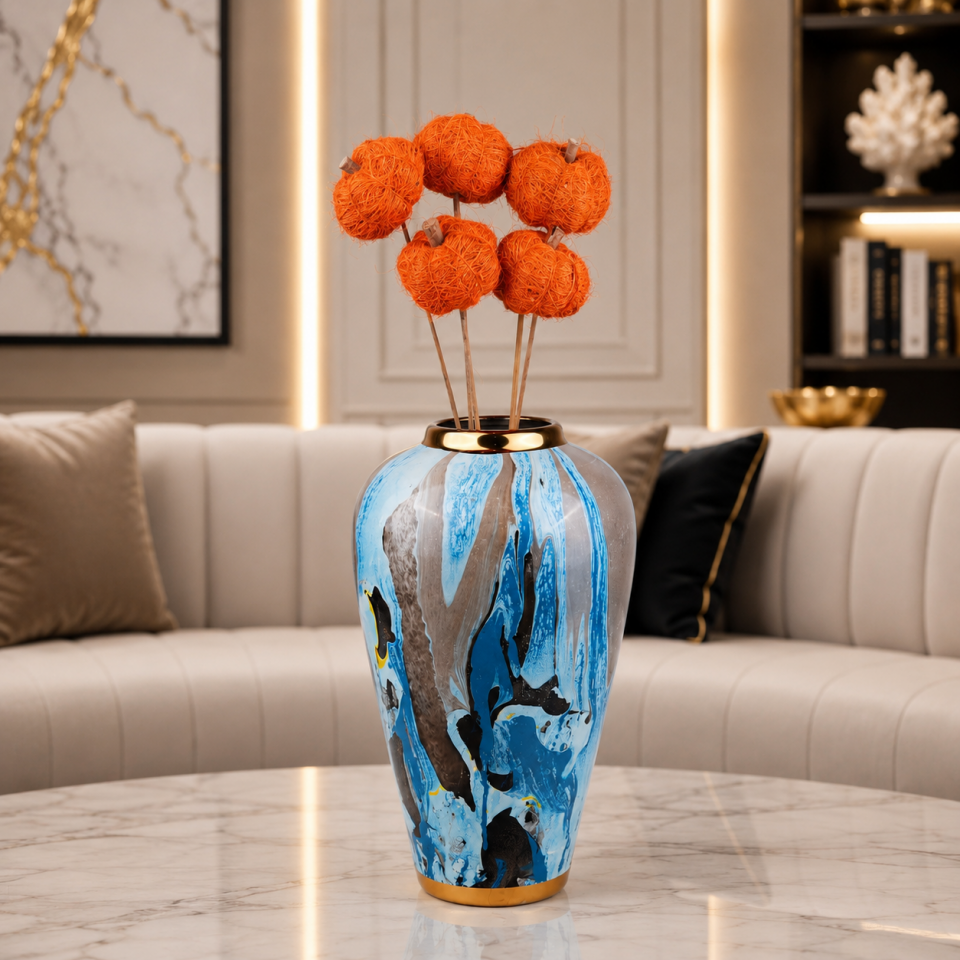 5'Lİ COIR PUMPKIN ORANGE on STEM 6cm - 50cm