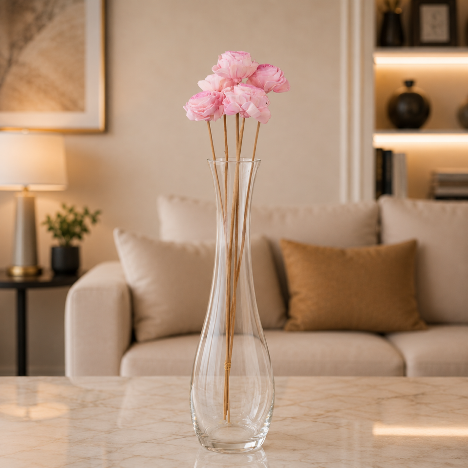 5'Lİ SOLA BEAUTY ROSE LIGHT PINK ECLIPSE 6cm-50cm