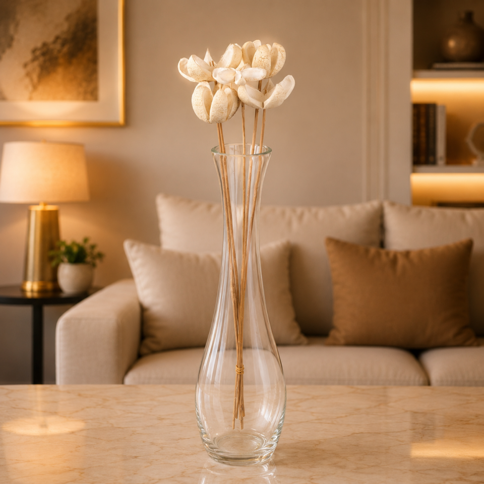 5'Lİ BULLET FLOWER BLEACH on STEM 5-7cm 50cm