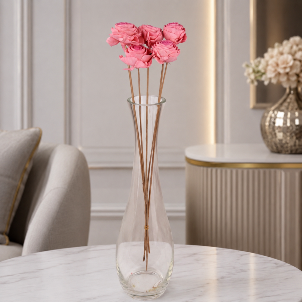 5'Lİ SOLA BEAUTY ROSE DARK PINK ECLIPSE 6cm 50cm