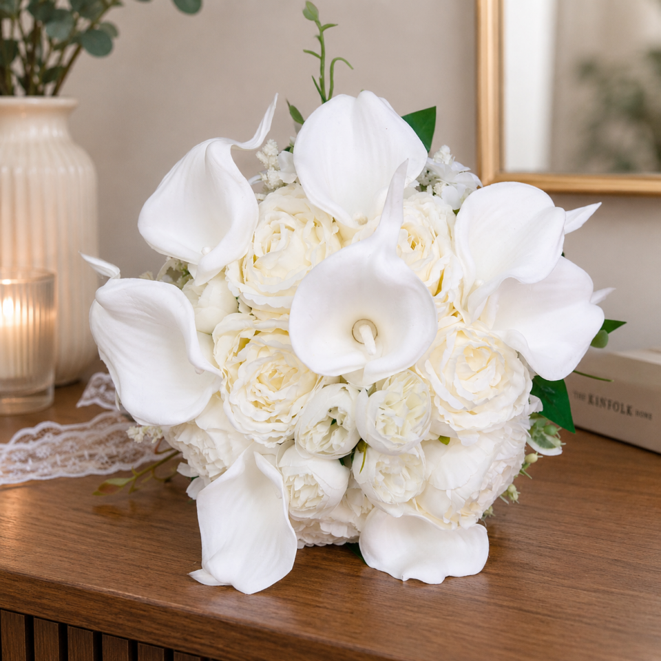 Calla Royale - Yapay Gelin Buketi