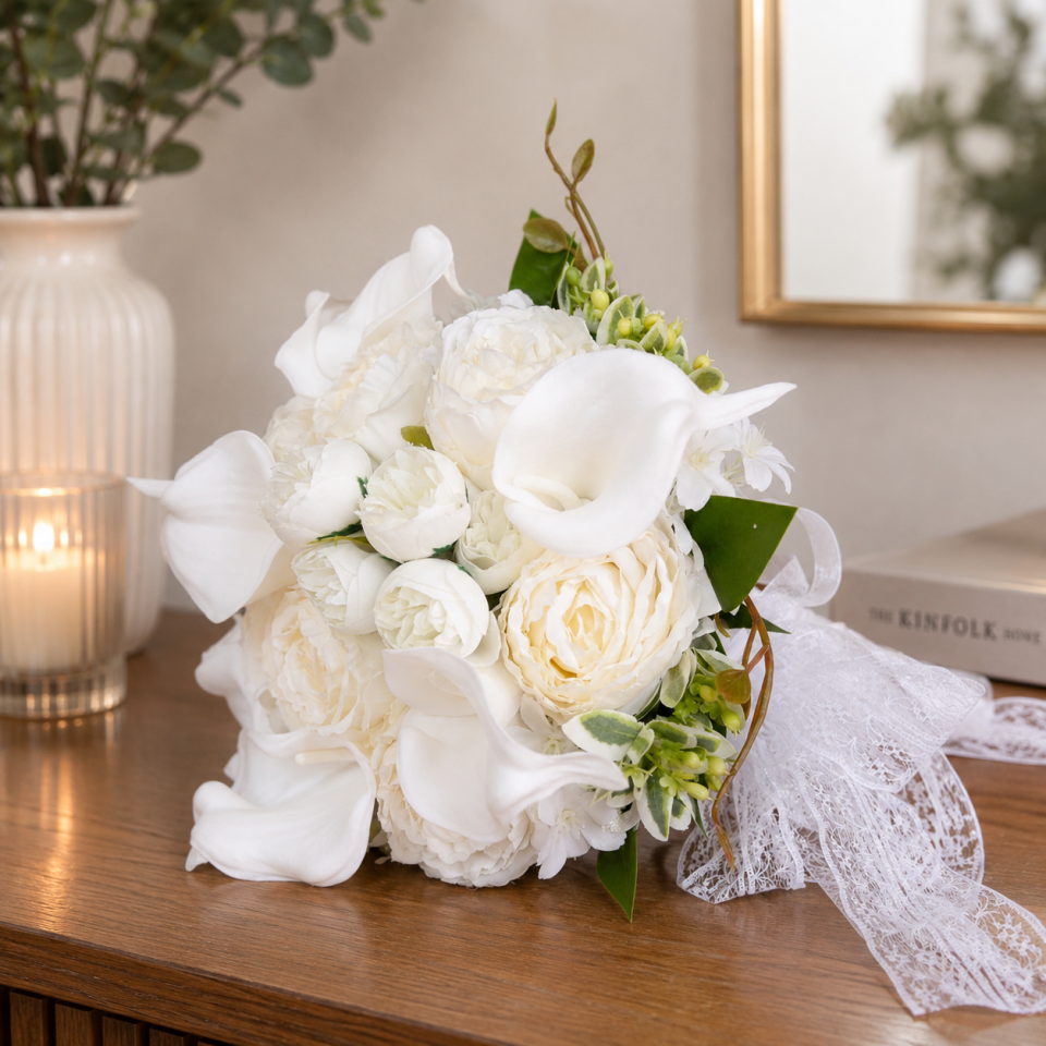 Calla Royale - Yapay Gelin Buketi