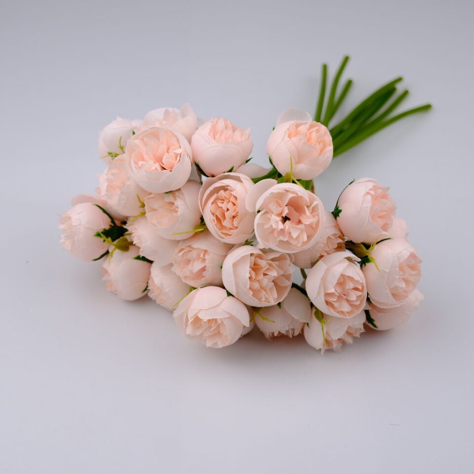 Yapay 30lu Mini Kafa Erengül Demeti 30 cm Toz Pembe