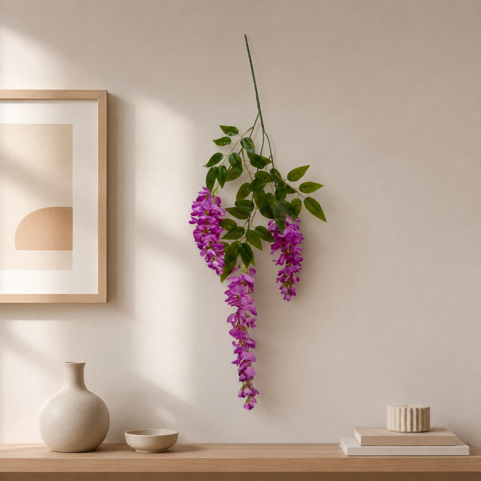 Yapay Çiçek Sarkan Lüx Akasya 90cm Fuşya