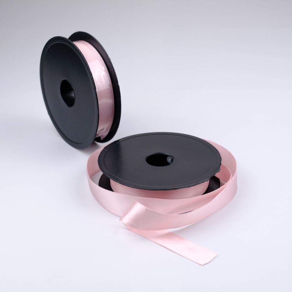 Saten Kurdele  2,5CM 25MT Toz Pembe