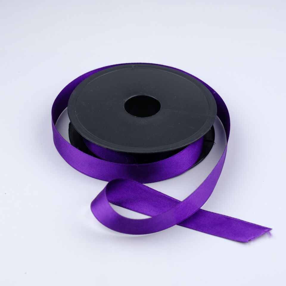 Saten Kurdele  2,5CM 25MT Mor