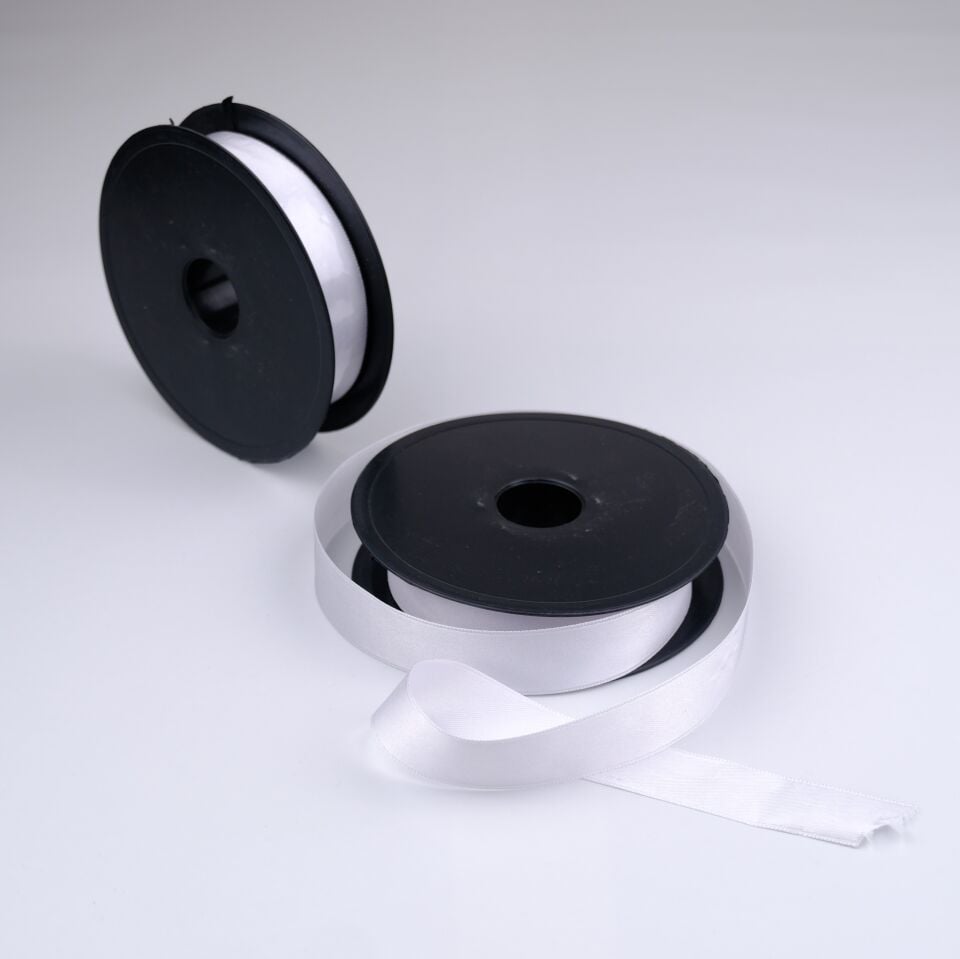 Saten Kurdele  2,5CM 25MT Beyaz