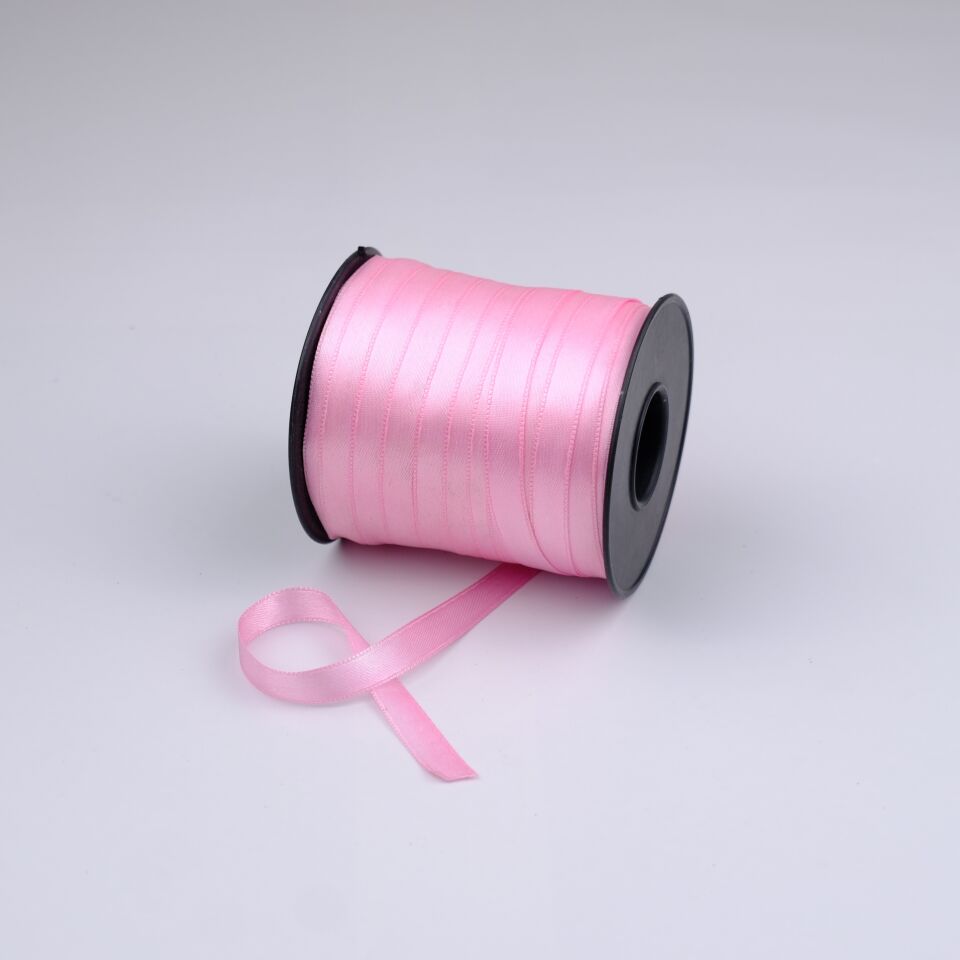 Saten Kurdele 1 CM 100MT Pembe
