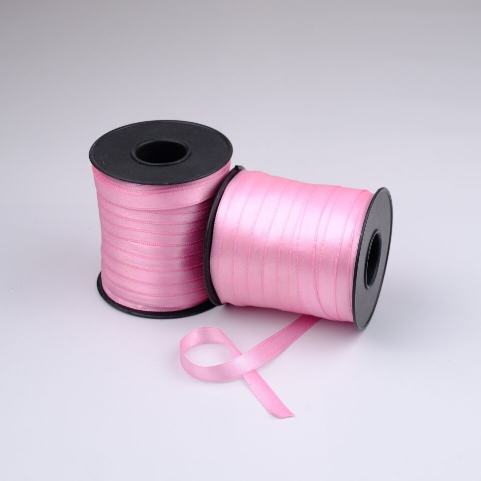 Saten Kurdele 1 CM 100MT Pembe