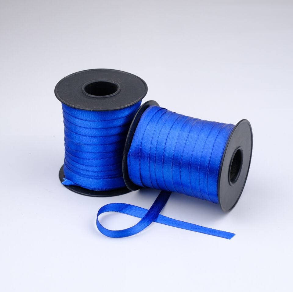 Saten Kurdele 1CM 100MT Lacivert