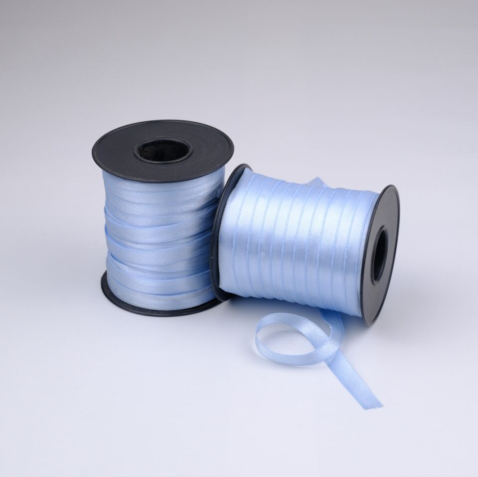 Saten Kurdele 1CM 100MT Açık Mavi