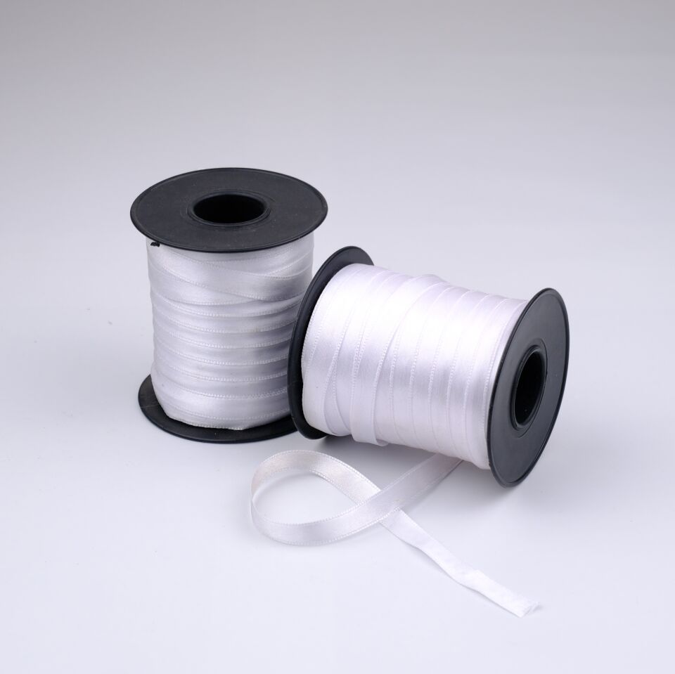 Saten Kurdele 1CM 100MT Beyaz