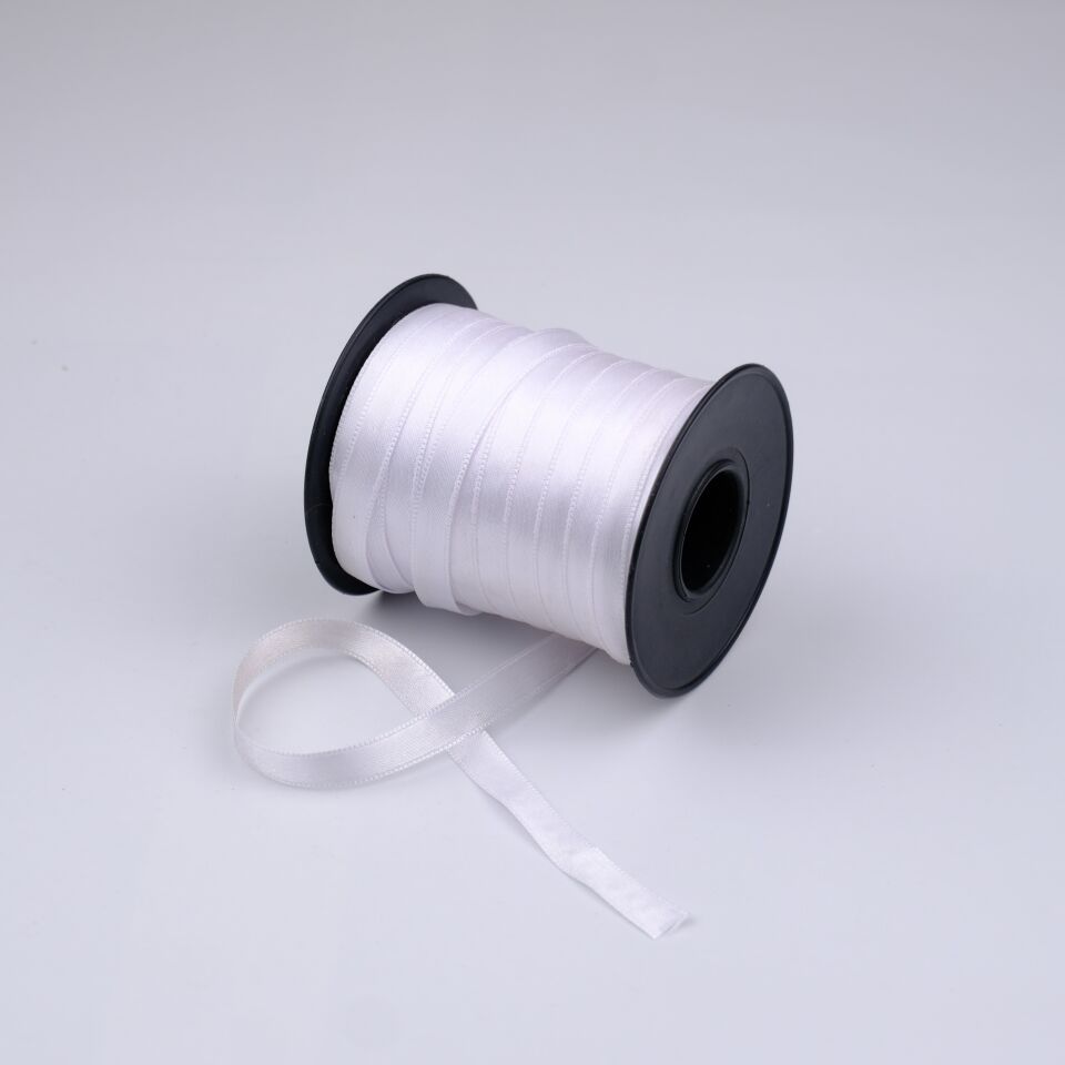 Saten Kurdele 1CM 100MT Beyaz