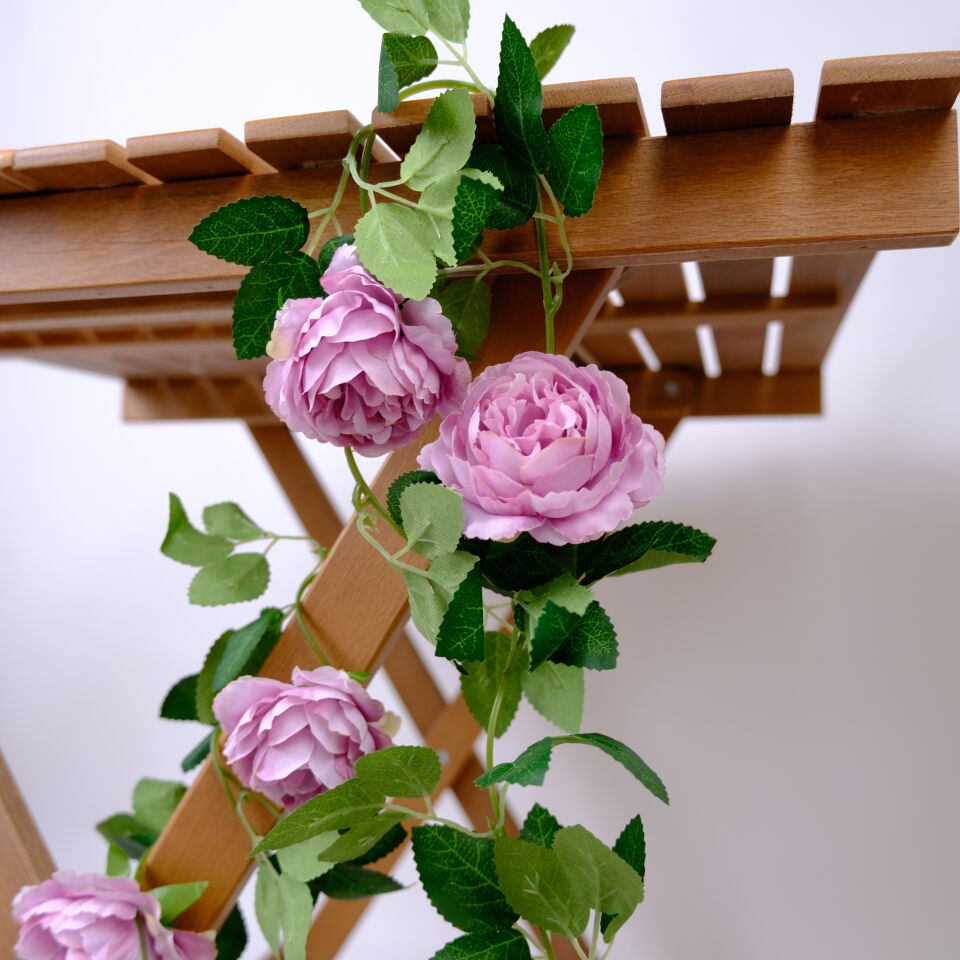 Yapay Sarmaşık Yapay Çiçek Güllü 200 cm Mor