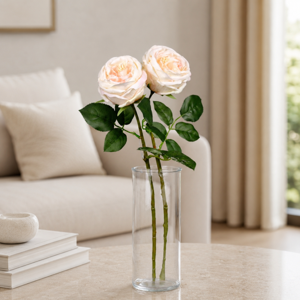 Yapay Lüx Islak Şakayık 45 cm Krem