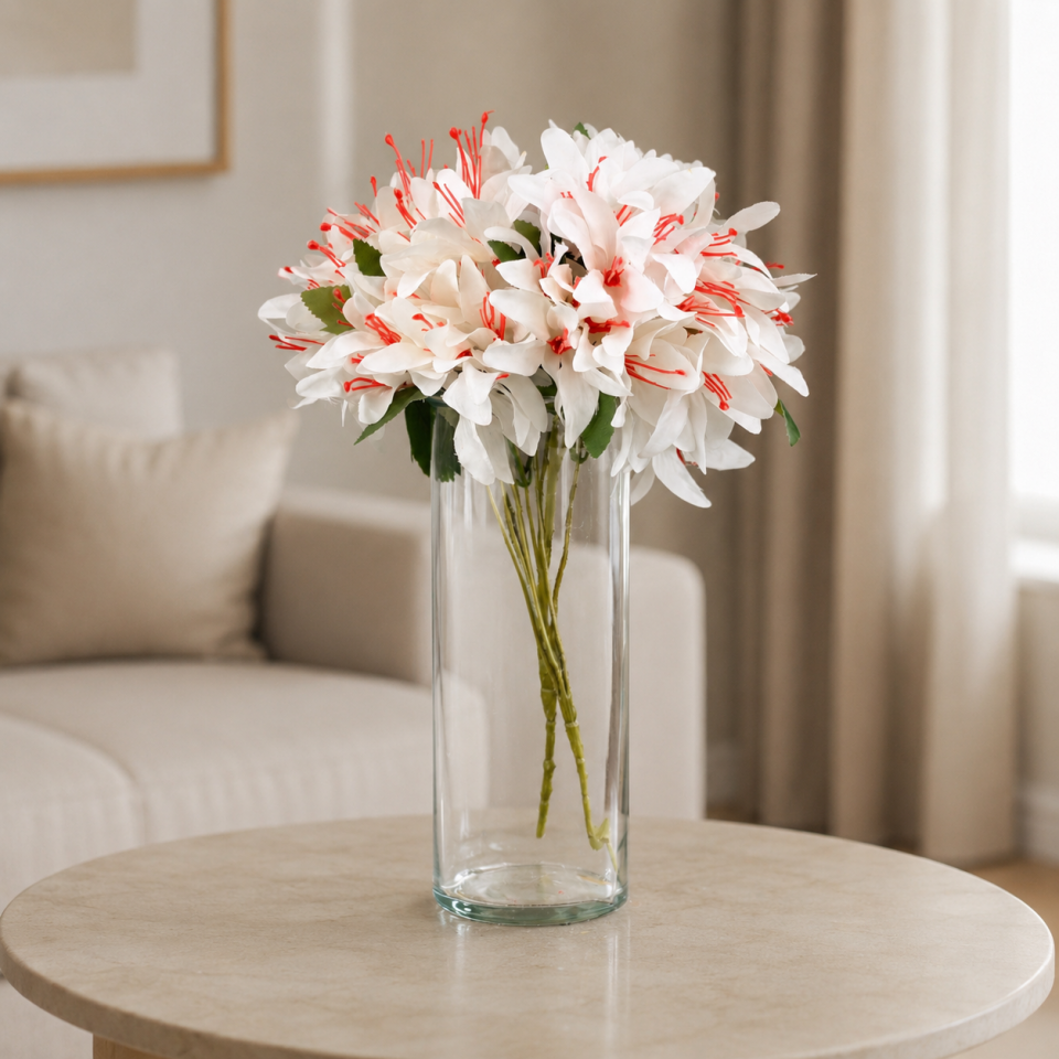 Yapay Çöl Lilyumu 34 cm Beyaz