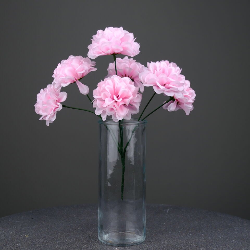 Yapay Çiçek 7 Dallı Eko Kasımpatı Demeti 30 cm Pembe