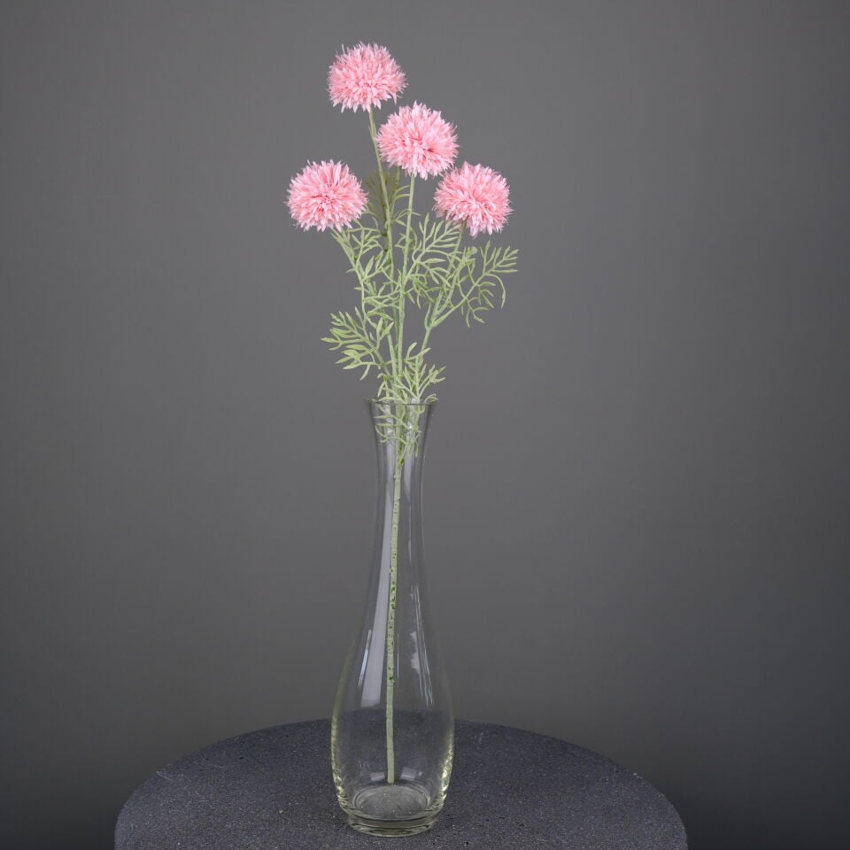 Yapay Top Krizantem Dalı Pembe 78cm