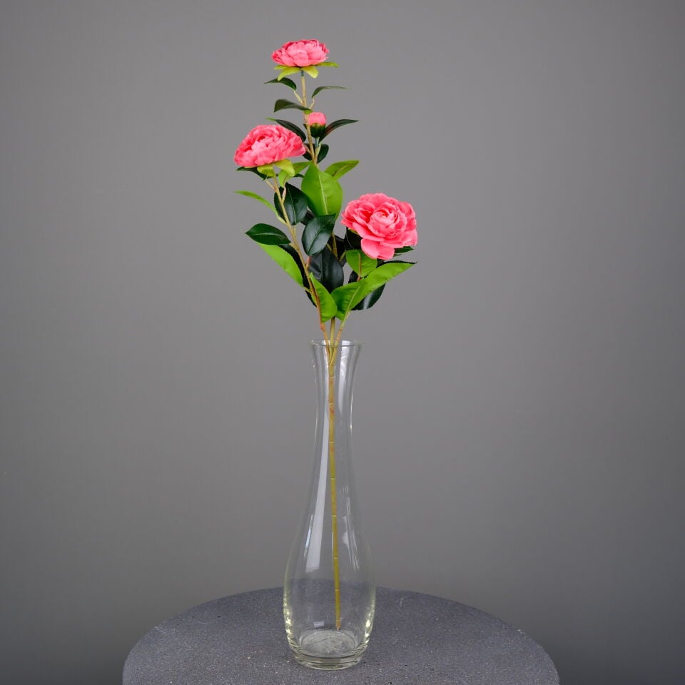 Yapay Kamelya Çiçeği 80 cm Pembe